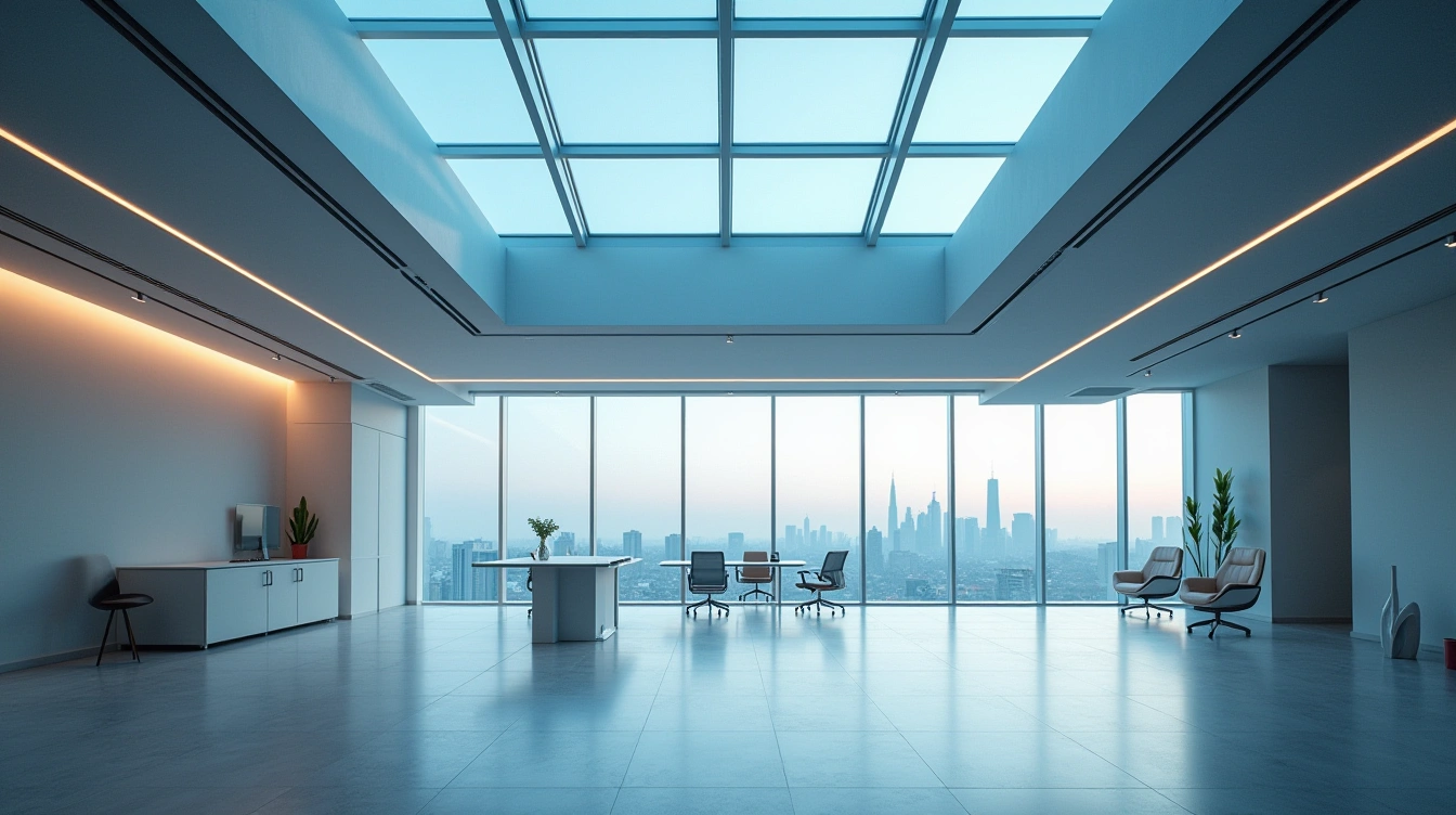 Main types of rooflighting for commercial spaces